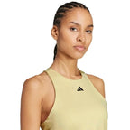 Adidas T-shirt Y-Tank Jaune Femme - vue 5