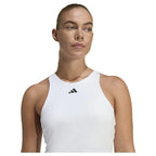 Adidas T-shirt Y-Tank Blanc Noir Femme - vue 5