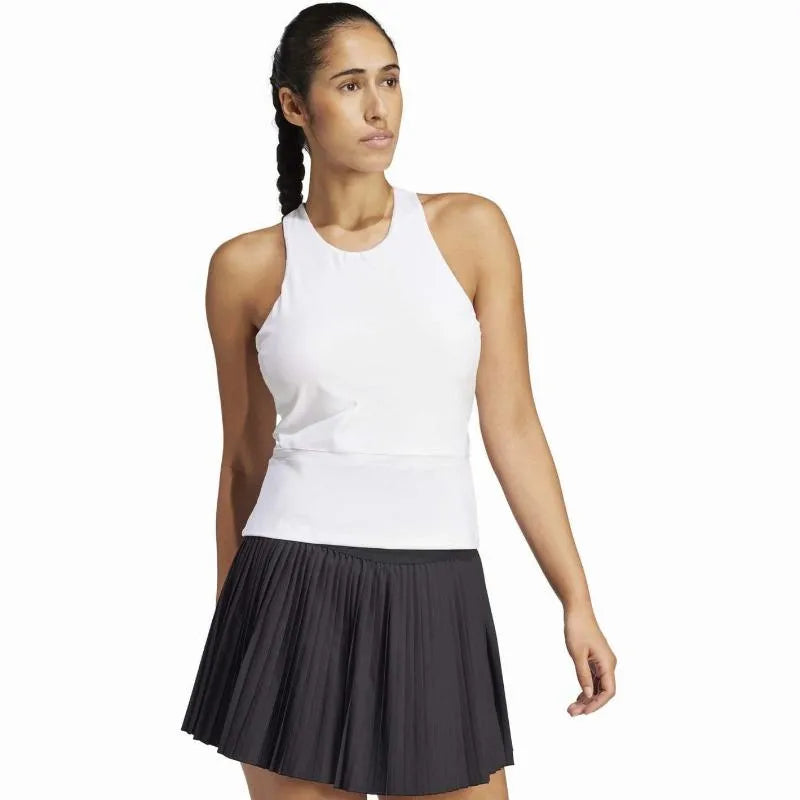 Adidas T-shirt Y-Tank Midi Blanc Femme - vue 3