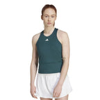 Adidas T-shirt Y-Tank Midi Vert Aurora Femme - vue 3