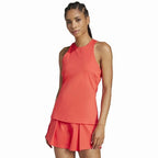 Adidas T-shirt Y-Tank Rouge Femme - vue 3