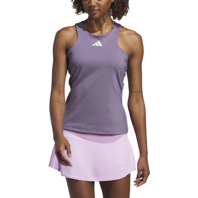 Adidas T-shirt Y-Tank Violet - vue 3