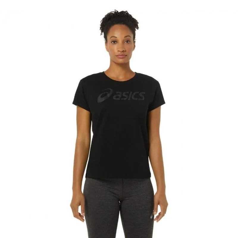 Asics T-shirt Big Logo Tee Noir Mujer