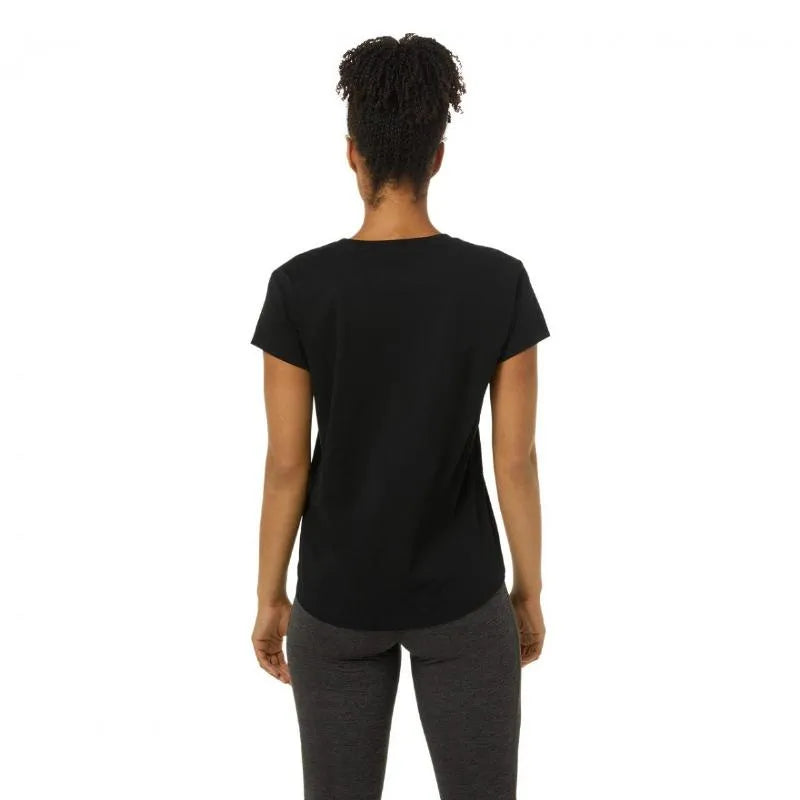 Asics T-shirt Big Logo Tee Noir Mujer - vue 2