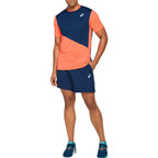 Asics T-shirt Club Coral Marino - vue 4
