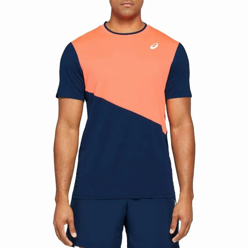Asics T-shirt Club Coral Peacoat