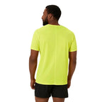 Asics T-shirt Core Jaune Fluor Performance Noir - vue 2