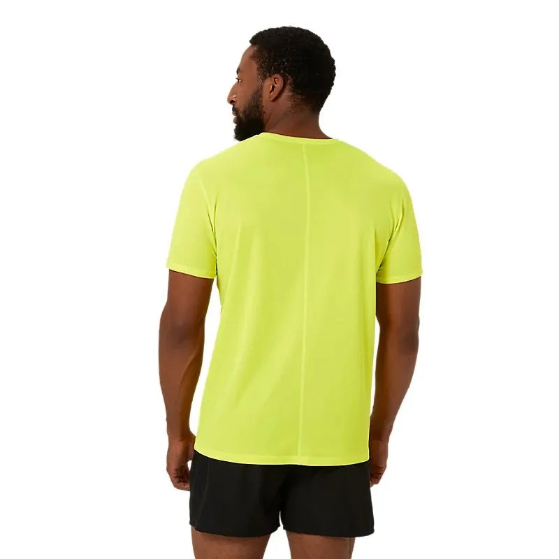 Asics T-shirt Core Jaune Fluor Performance Noir - vue 2