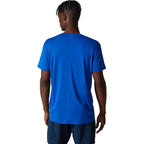 Asics T-shirt Core Logo Grande Bleu Blanc - vue 2