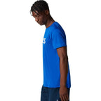 Asics T-shirt Core Logo Grande Bleu Blanc - vue 3
