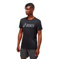 Asics T-shirt Core SS Performance Logo Grande Noir Gris