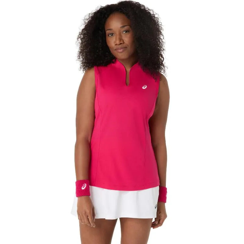 Asics T-shirt Court Rose Brillant Femme