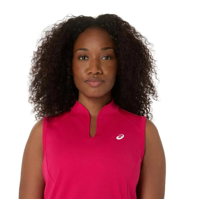 Asics T-shirt Court Rose Brillant Femme - vue 3