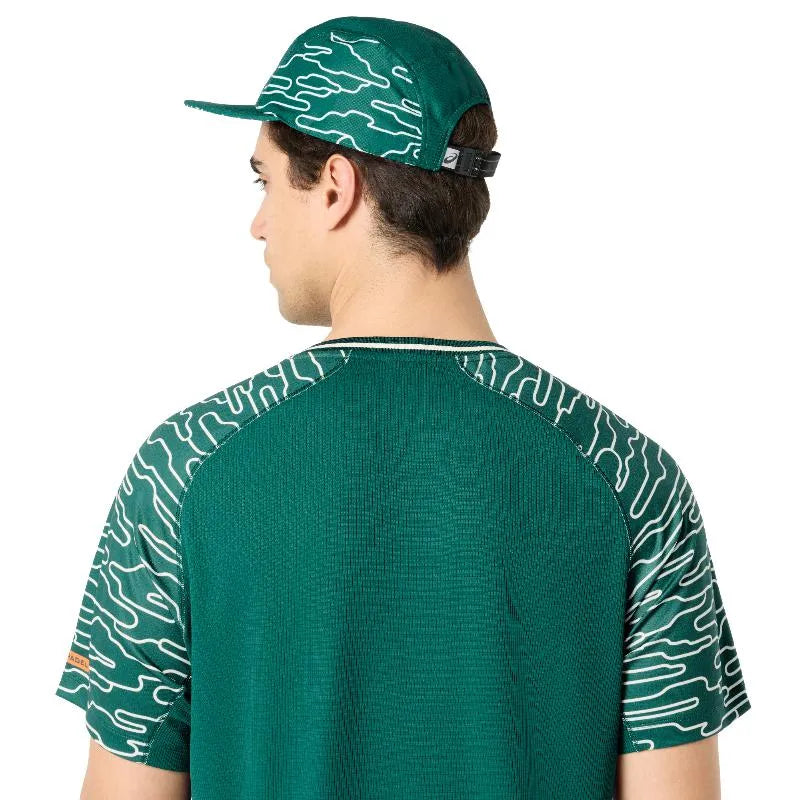 Asics T-shirt Court SS Top Vert Foncé - vue 4