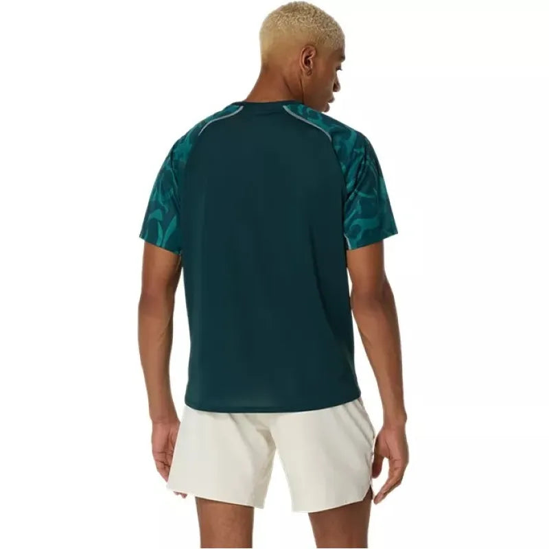 Asics T-shirt Game SS Top Vert Saxon - vue 2