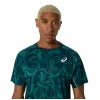 Asics T-shirt Game SS Top Vert Saxon - vue 6