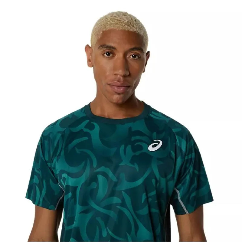Asics T-shirt Game SS Top Vert Saxon - vue 3