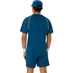 Asics T-shirt Match Bleu Mako - vue 2