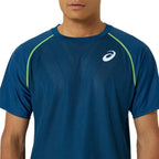 Asics T-shirt Match Bleu Mako - vue 6