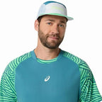 Asics T-shirt Padel Court Print SS Top Vert Pin - vue 4