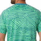 Asics T-shirt Padel Court Print SS Top Vert Pin - vue 5