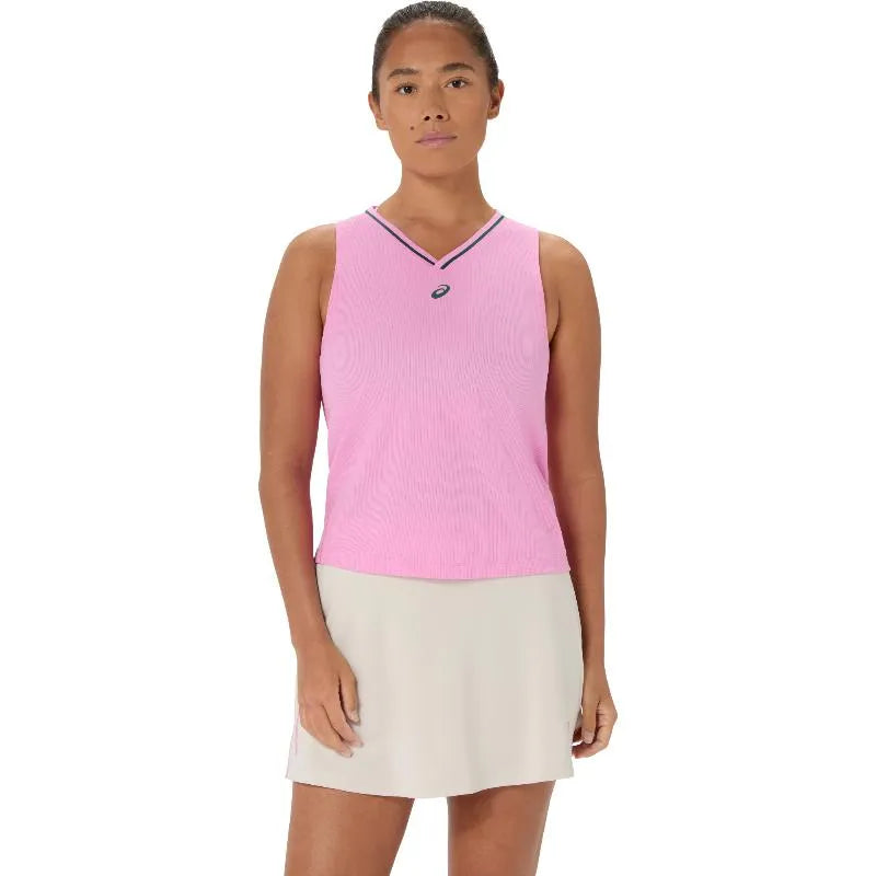 Asics T-shirt Padel Court Rose Chicle Femme