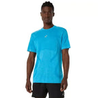 Asics T-shirt Road Seamless SS Top Bleu Ciel
