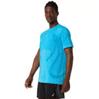 Asics T-shirt Road Seamless SS Top Bleu Ciel - vue 3
