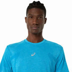Asics T-shirt Road Seamless SS Top Bleu Ciel - vue 4