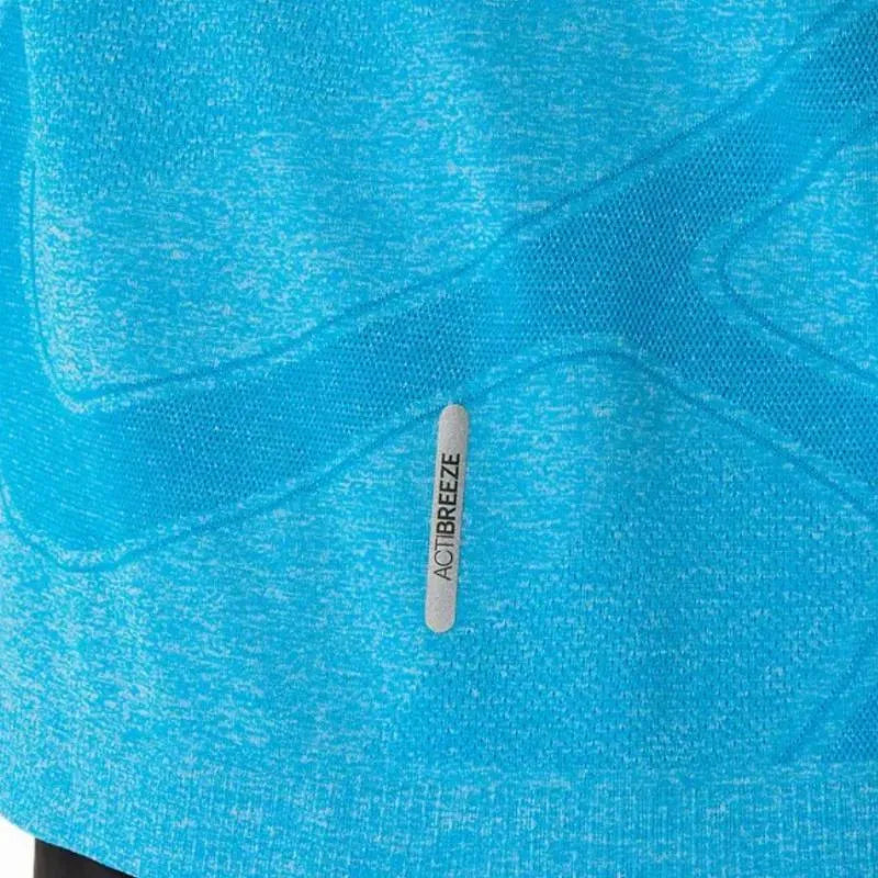 Asics T-shirt Road Seamless SS Top Bleu Ciel - vue 6