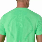 Asics T-shirt Road Seamless SS Top Vert - vue 5