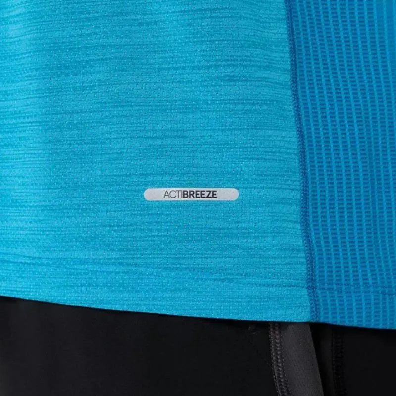 Asics T-shirt Road SS Top Bleu Egeo - vue 6