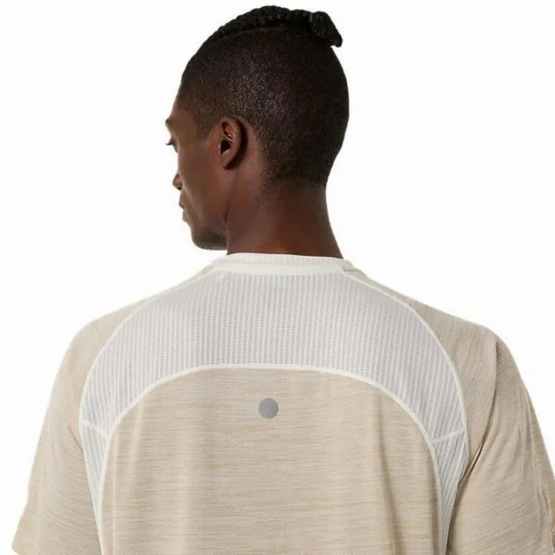 Asics T-shirt Road SS Top Crema - vue 5