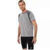 Asics T-shirt Road SS Top Gris - vue 5