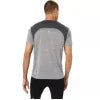 Asics T-shirt Road SS Top Gris - vue 6