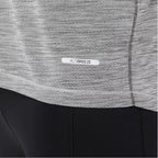 Asics T-shirt Road SS Top Gris - vue 4