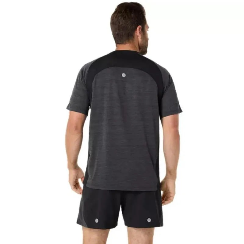 Asics T-shirt Road SS Top Noir - vue 2