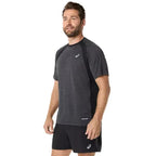 Asics T-shirt Road SS Top Noir - vue 3