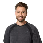Asics T-shirt Road SS Top Noir - vue 4