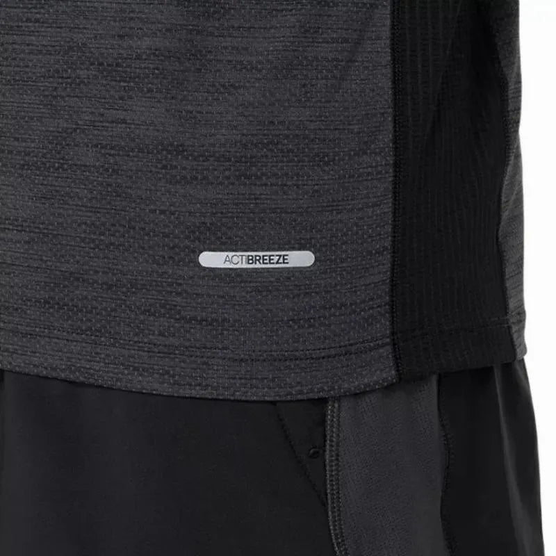 Asics T-shirt Road SS Top Noir - vue 6