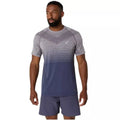Asics T-shirt Seamless SS Top Gris Lavande Bleu Indigo