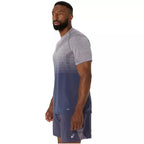 Asics T-shirt Seamless SS Top Gris Lavande Bleu Indigo - vue 3