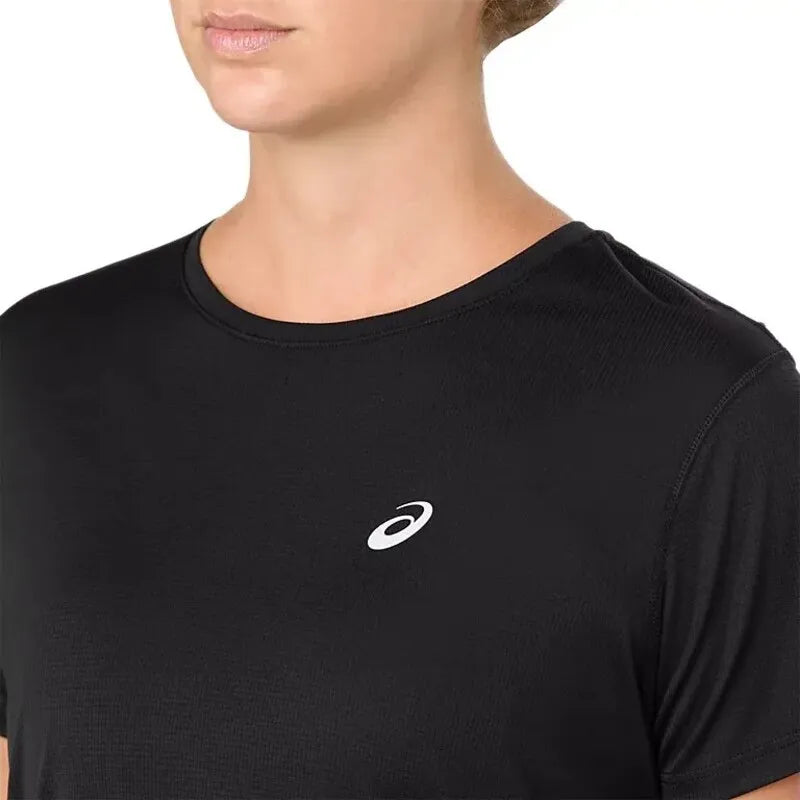Asics T-shirt Silver Noir Femme - vue 4