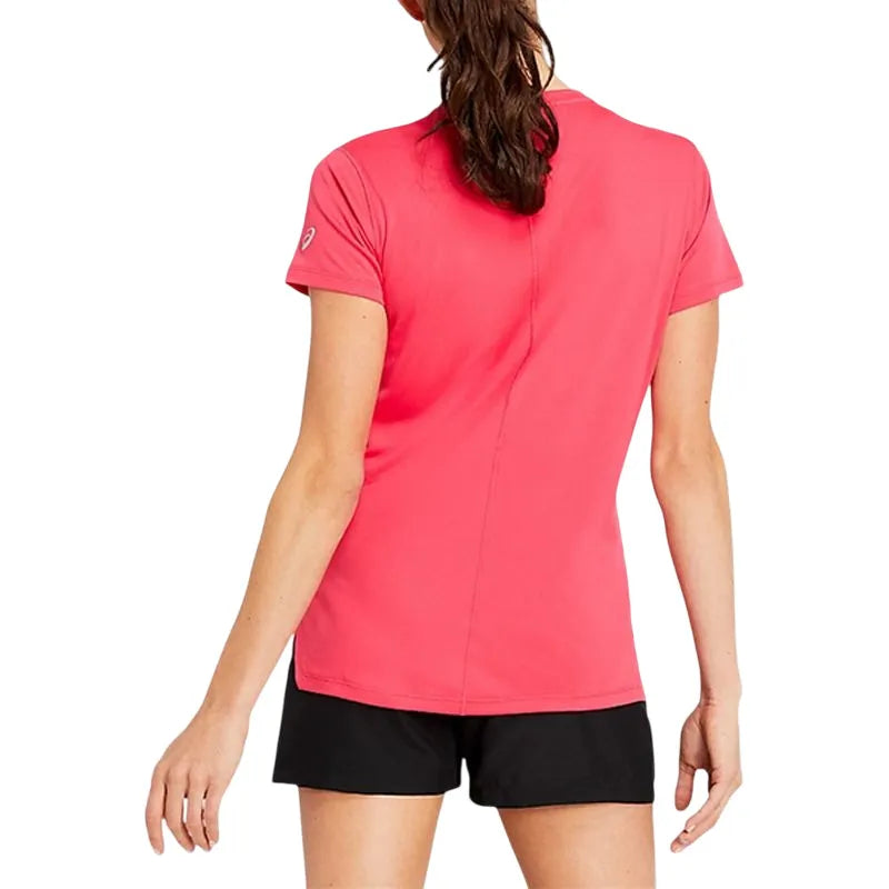 Asics T-shirt Silver Top Rose Femme - vue 2