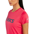 Asics T-shirt Silver Top Rose Femme - vue 3