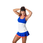 BB T-shirt Fosil Bleu Blanc - vue 3