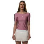 Drop Shot T-shirt Radiant Rose Blanc