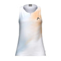 Head T-shirt Agility Blanc Orange Femme