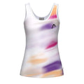 Head T-shirt Blur Pourpre Blanc Femme