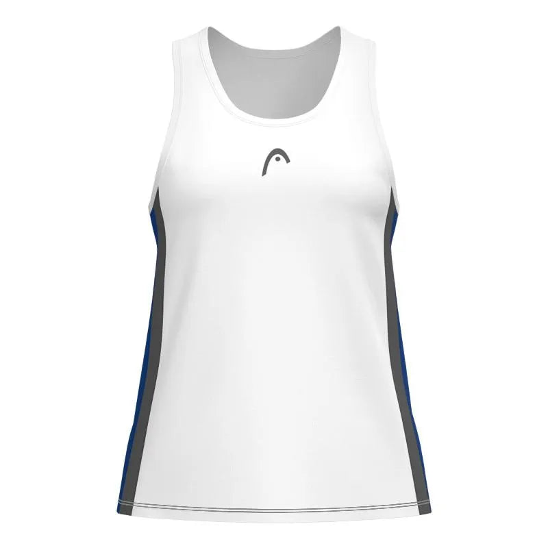 Head T-shirt Club 25 Blanc Bleu Royal